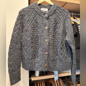 Everlane Merino & Alpaca Wool Cropped Cardigan - size S